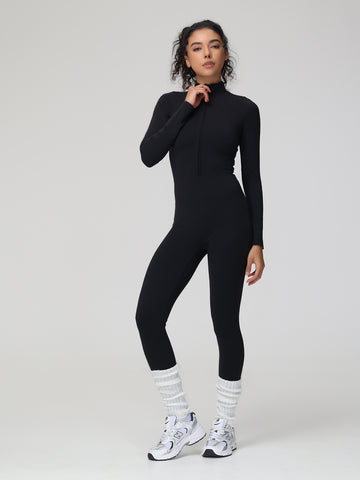 Zip-Up Long Sleeve Bodysuit