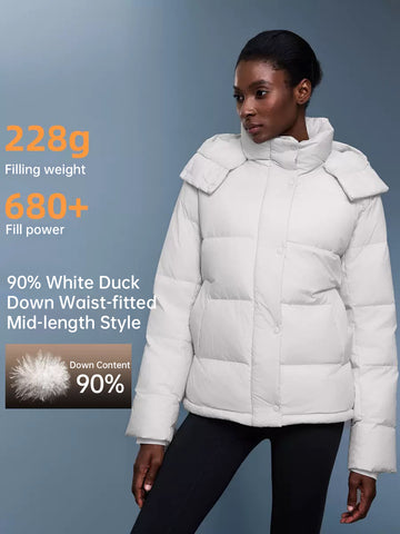 Cozy Cinched Down Jacket