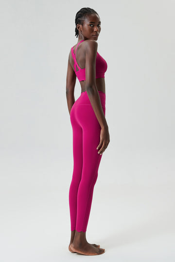 Wave Pattern High-Rise Leggings