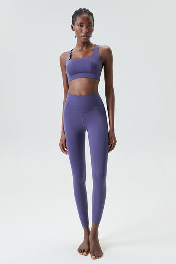 Scalloped Edge Sports Bra & Leggings Set