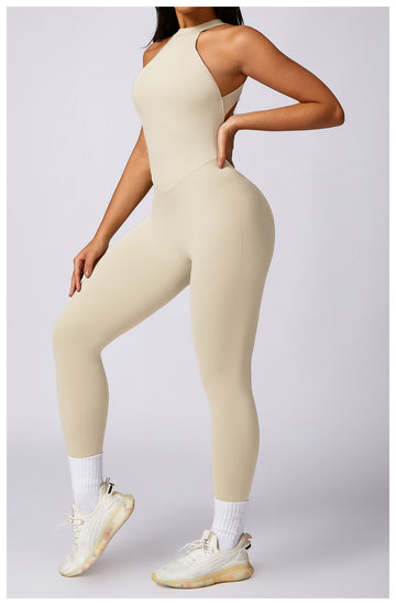 Peach Curve Yoga Jumpsuit