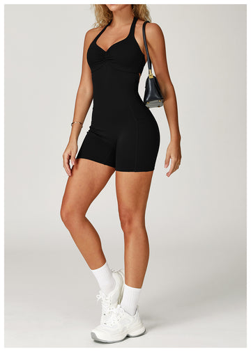 Sculpted Flow Halter Jumpsuit