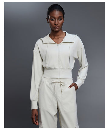 SculptFit Cropped Hooded Jacket