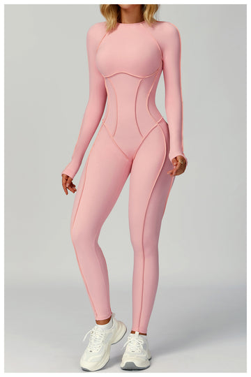 ContrastContour Cutout Back Jumpsuit