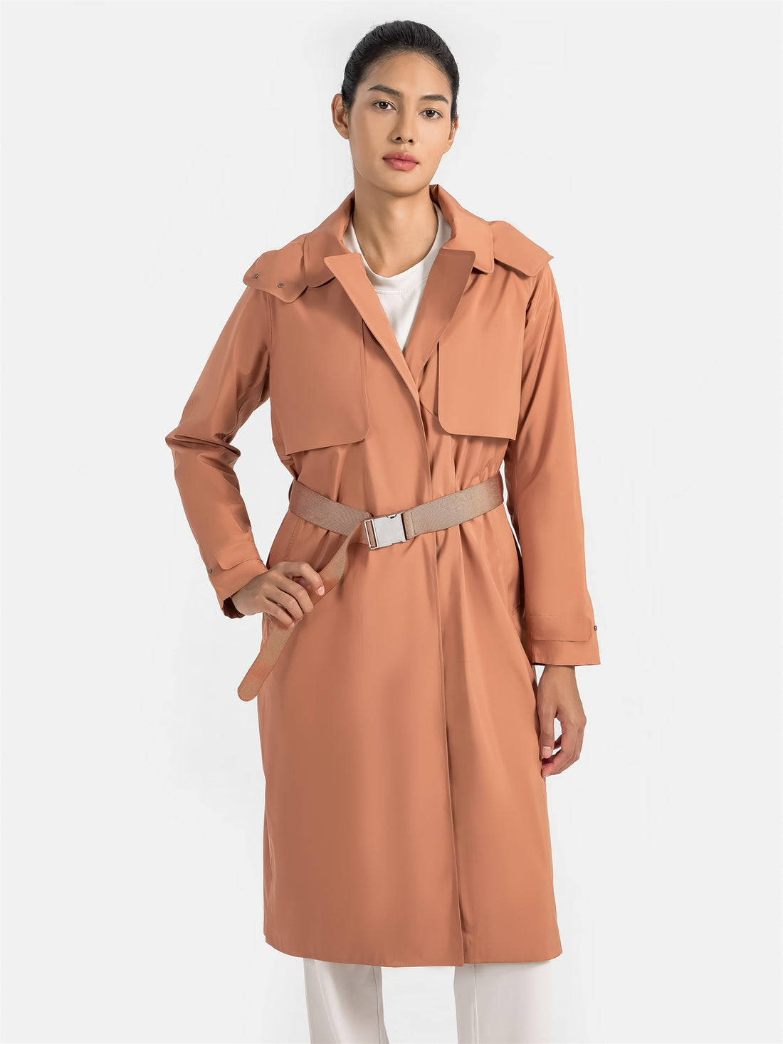 Windproof Long Trench Coat