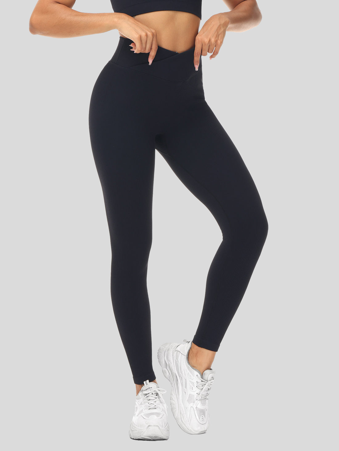 Crossover Butt Lifting Rib Legging