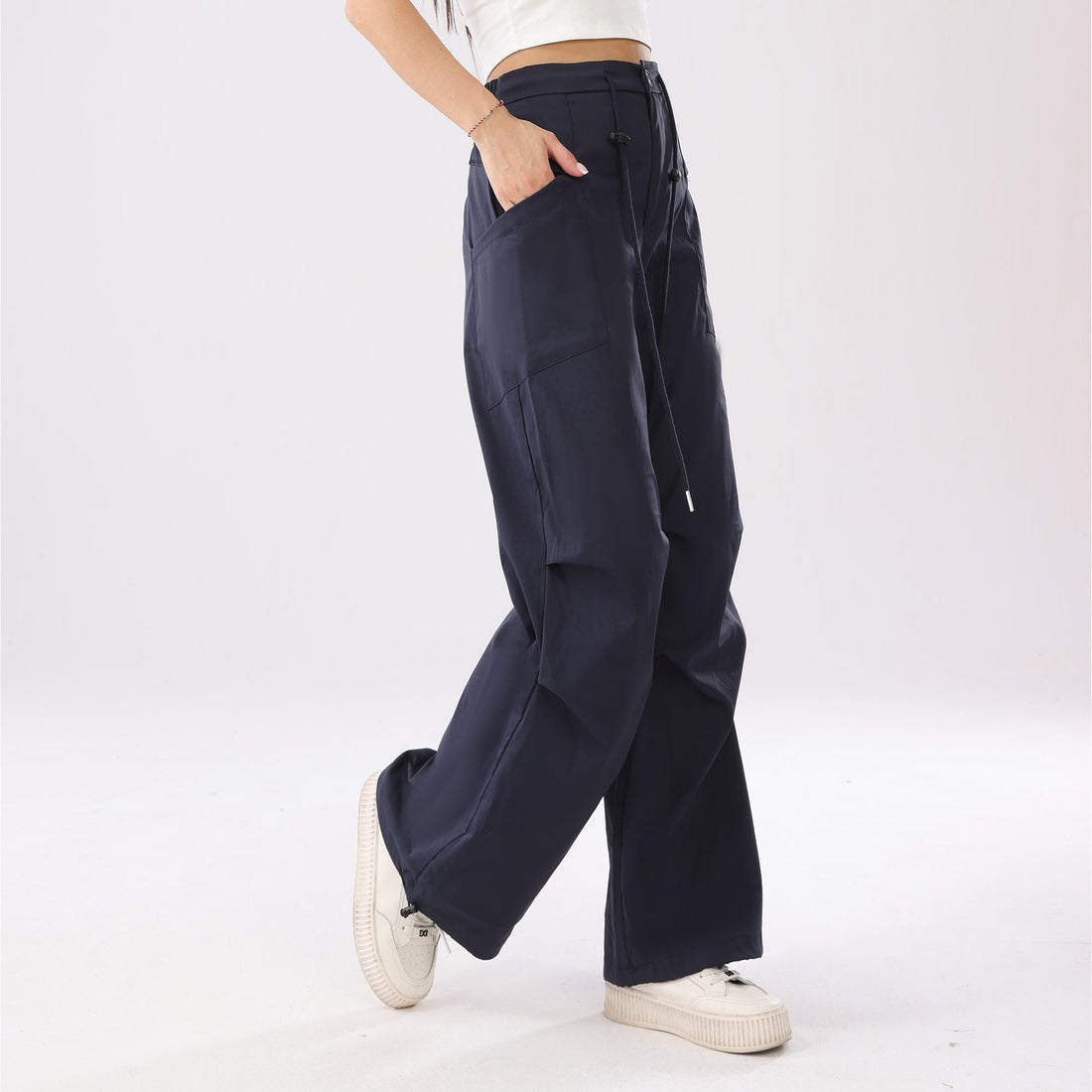 Drawstring Casual Street-Style Pants