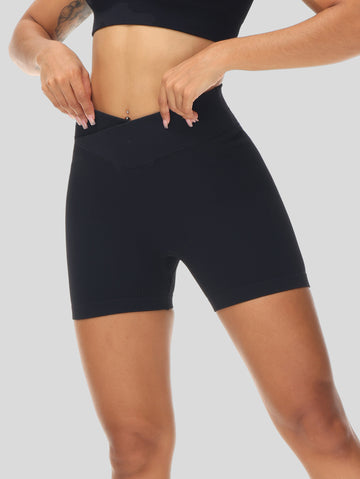 Crossover Butt Lifting Biker Shorts