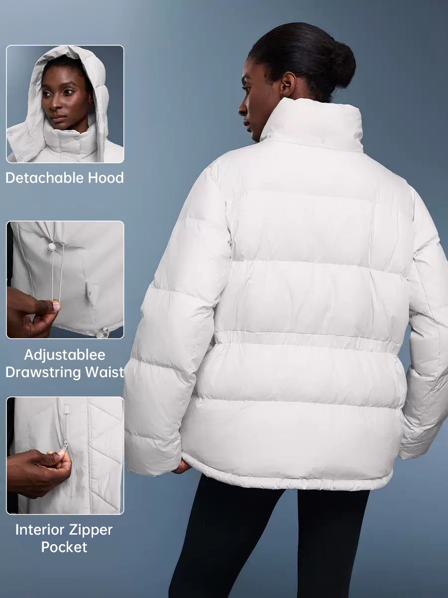 Cozy Cinched Down Jacket