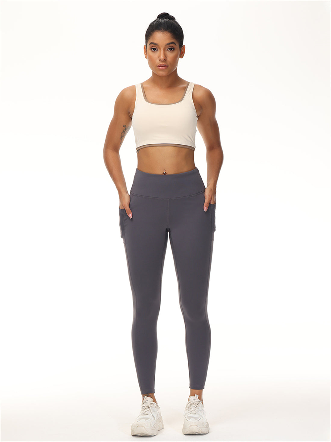 High Standard Wool Blend Pocket Leggings