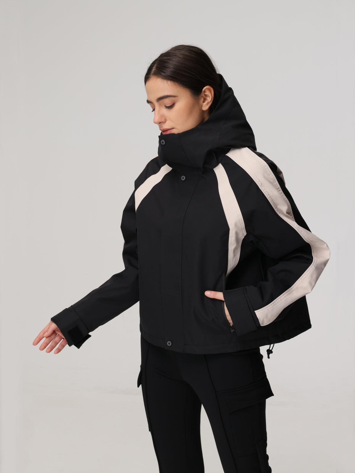 Essential Mod Jacket Essential Contrast Edge Pockets Hooded Jacket