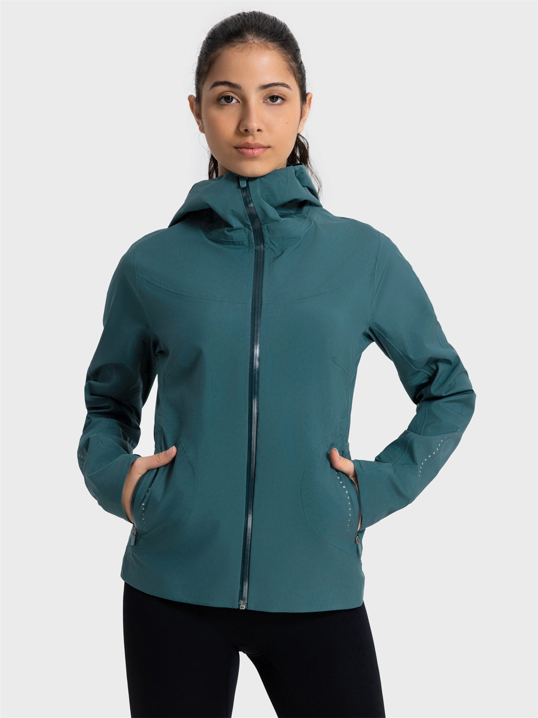 Windproof Waterproof Athletic Hooded Jacket