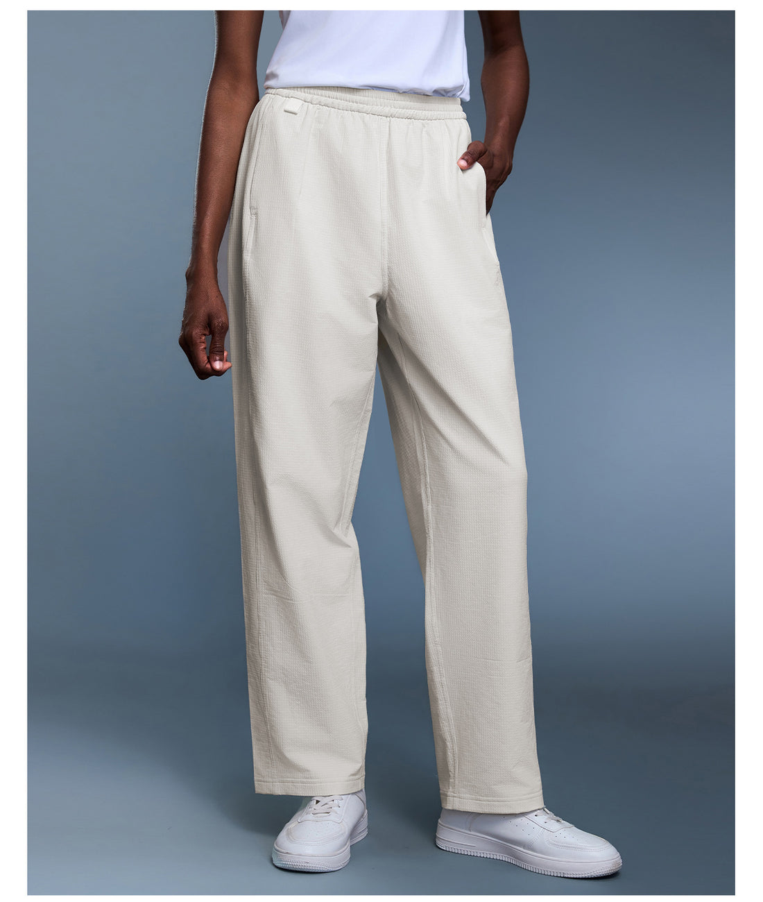 DriftEase High-Waist Relaxed Fleece Trousers