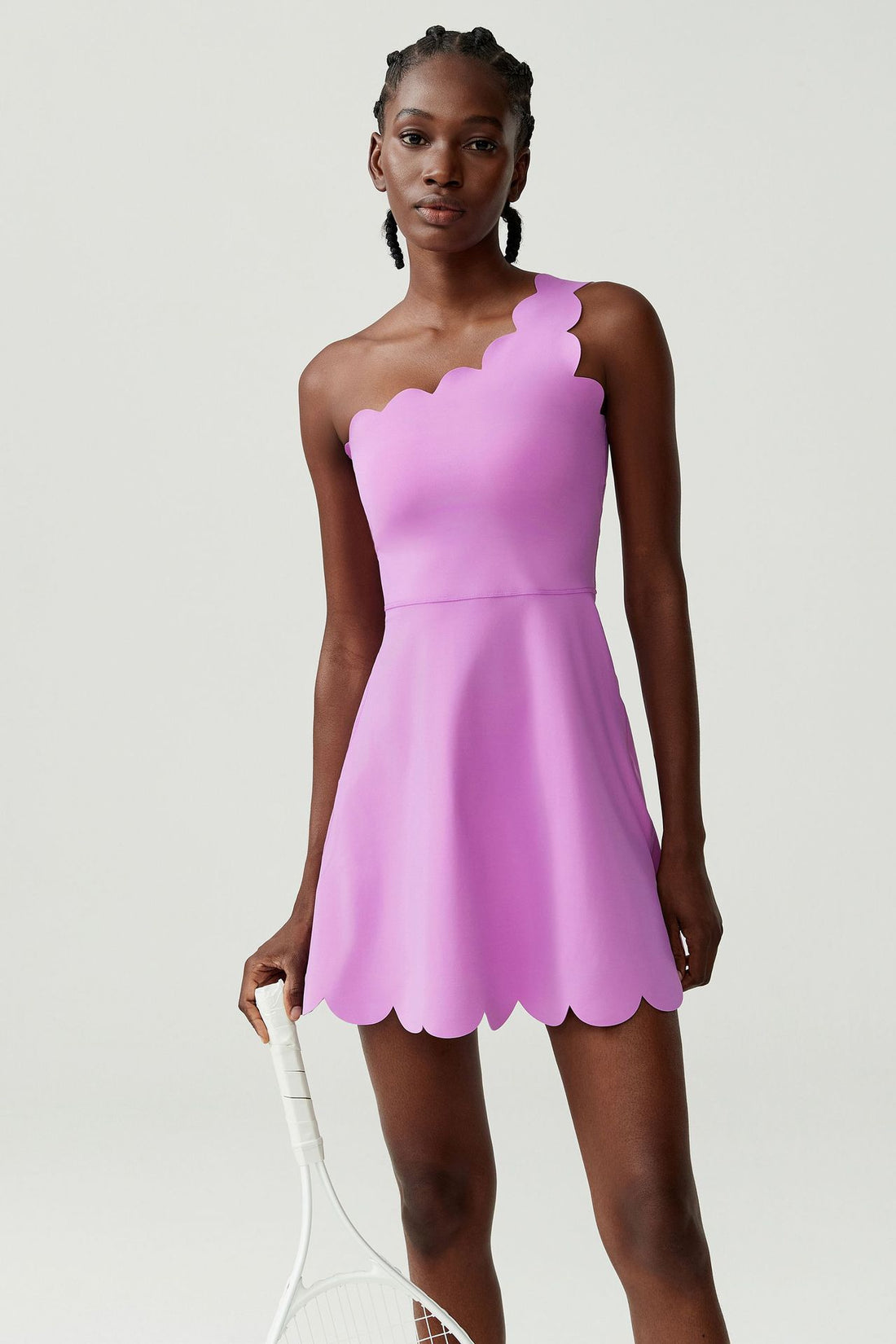 WaveSculpt One-Shoulder Tennis Dress