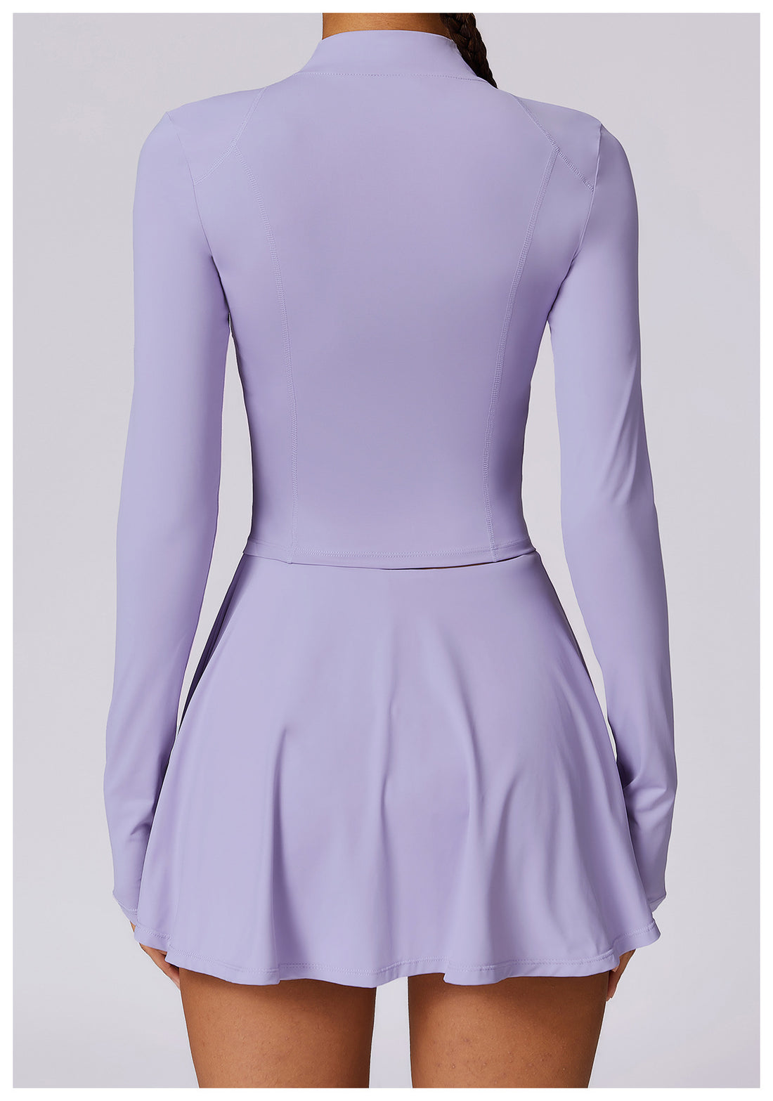 Built-In Shorts Log Sleeve Pleat Skirt Set