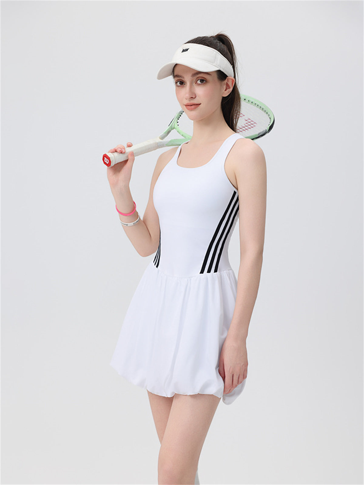 Colorblock Piping Bubble Active Dress