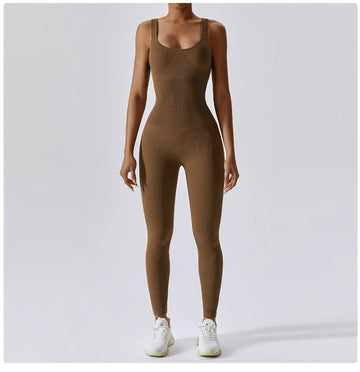 Seamless Ribbed Sculpt Jumpsuit