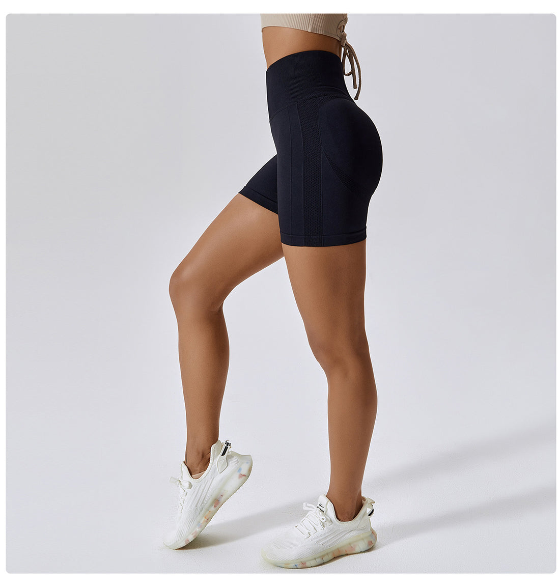 High-Waisted Butt Lifting Contour Biker Shorts