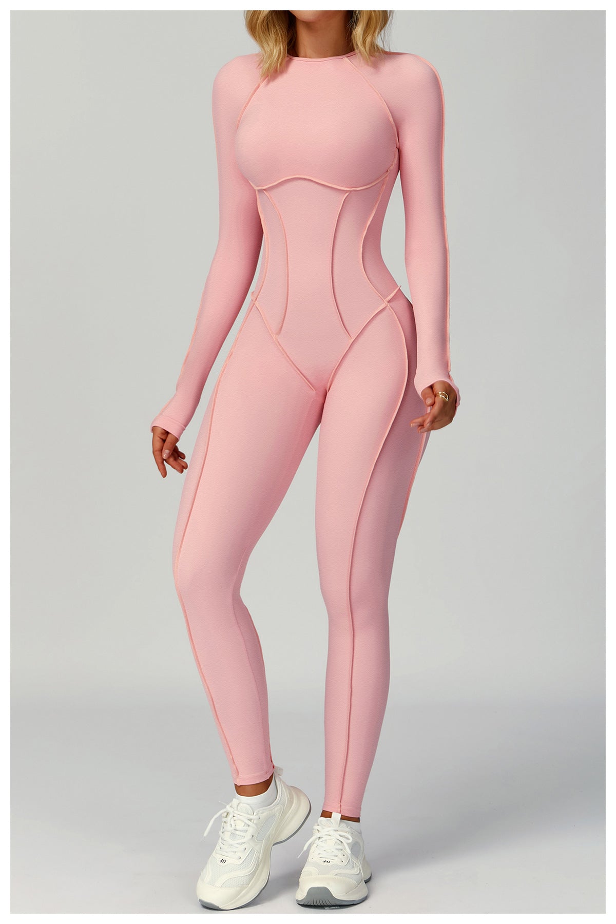 ContrastContour Cutout Back Jumpsuit